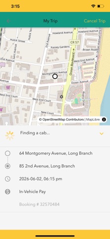 Shore Cab :Long Branch NJ Taxi iPhone screenshot