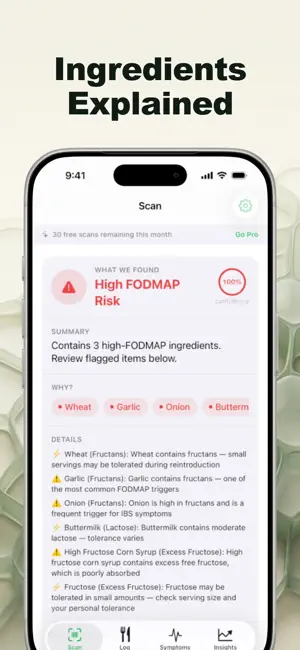 GutScan: FODMAP Guide screenshot 2