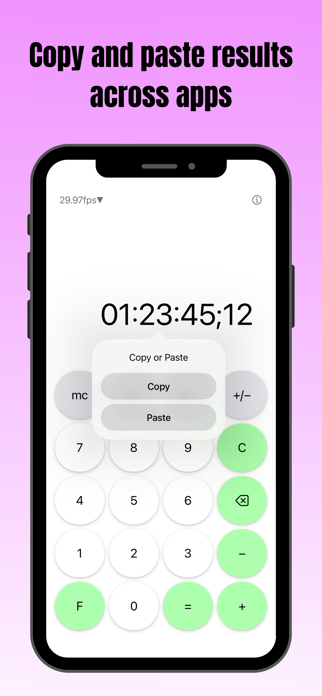 tcCalc - timecode & frame calc Screenshot 5 of 6