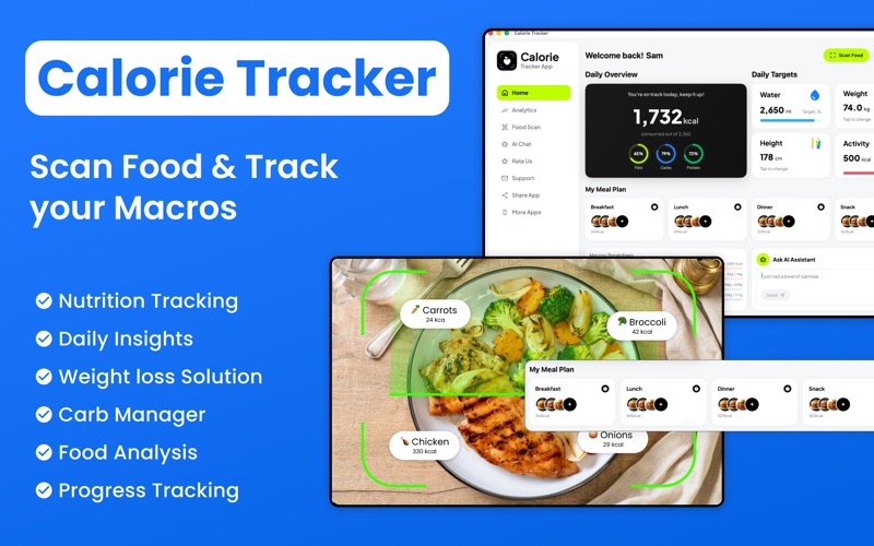 AI Calorie Tracker & Counter! iPhone screenshot