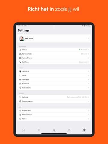 Xelion iPad screenshot 5