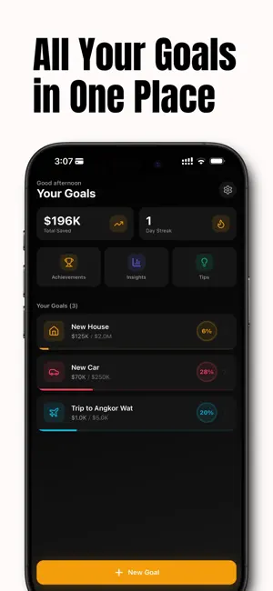 Finey - Financial Goal Tracker screenshot 3