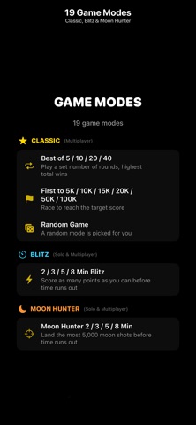 Shoot The Moon! - Retro Arcade iPhone screenshot