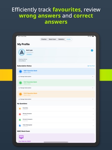 SQE Question Bank iPad screenshot