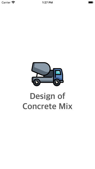 Design of Concrete Mix Screenshot
