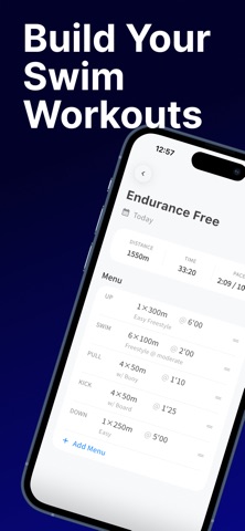 Swim Workouts & Log - SwimBeat Screenshot 1 of 6