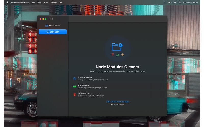 Node Module Cleaner Tool app screenshot
