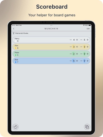 Scoreboard: Level Counter iPad screenshot