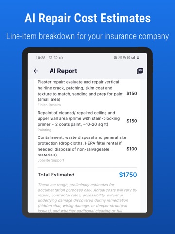ClaimSnap: AI Claim Helper iPad screenshot