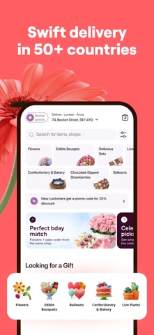 Udora: Buy Gifts & Flowers iPhone screenshot 2