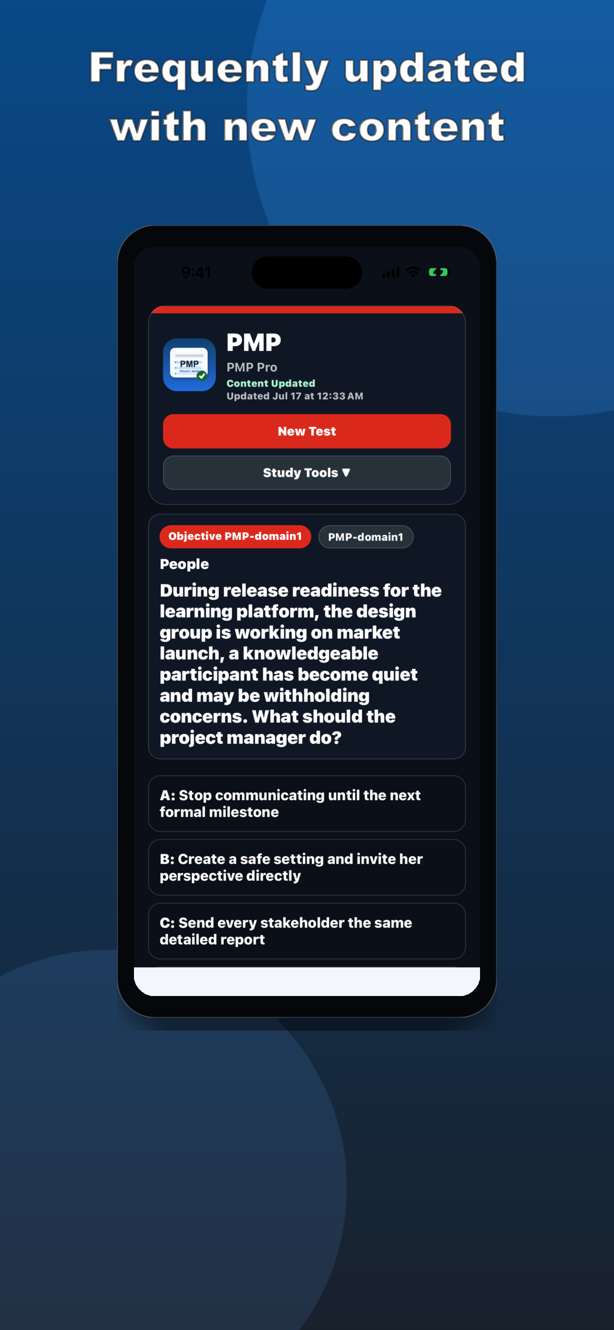 Project Manager Practice Test screenshot 8
