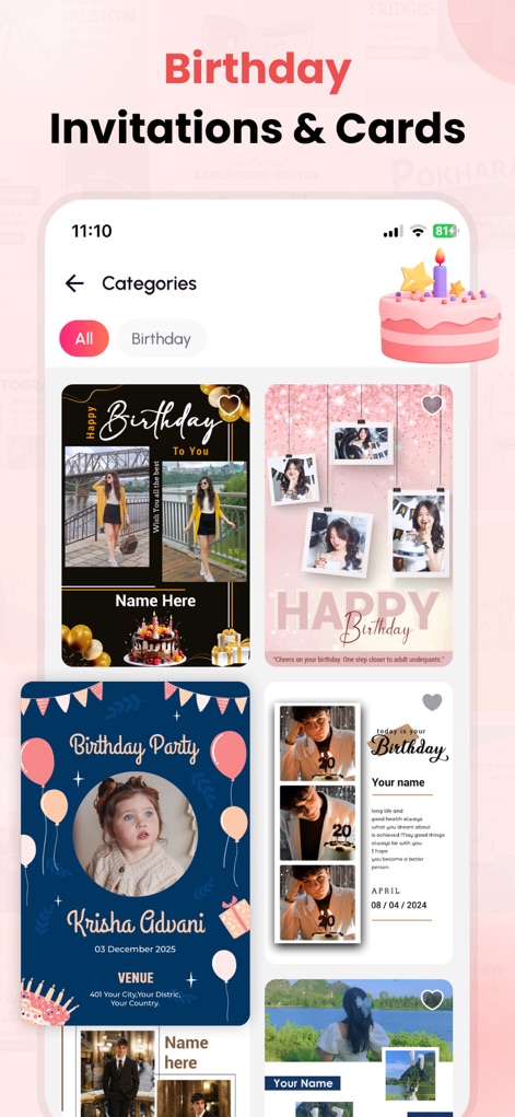 Invitation Maker & Card Maker - Graphics & Design App | MWM