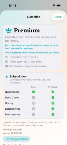 Factcheck Talk screenshot