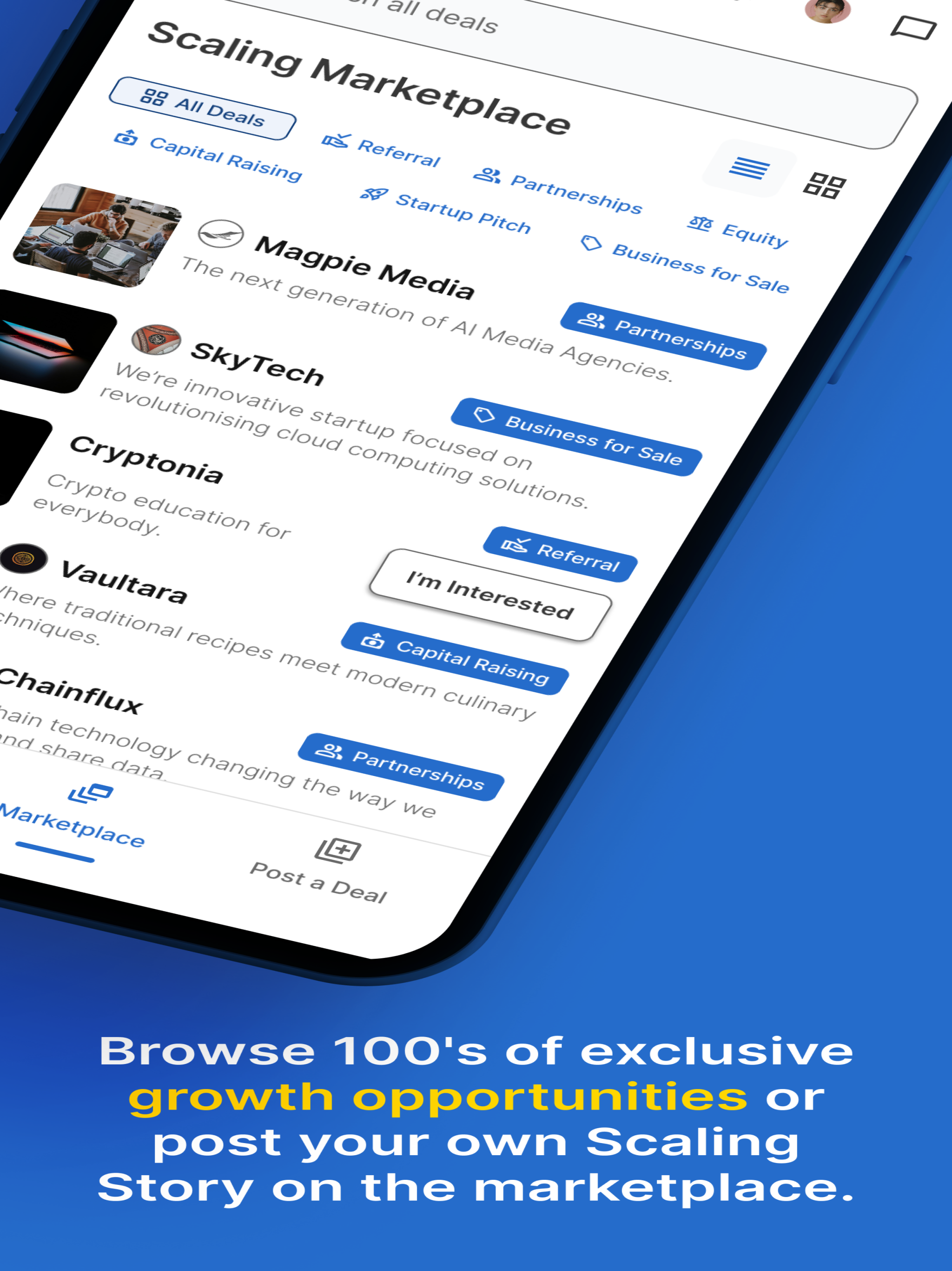 Scaling – Growth Marketplace screenshot 9
