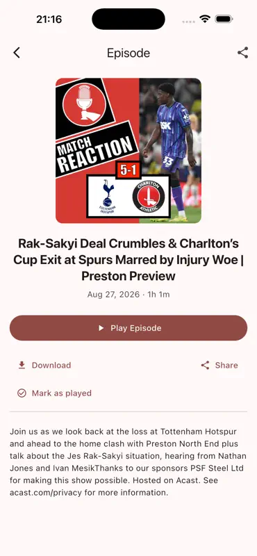 Charlton Live screenshot 2 of 7