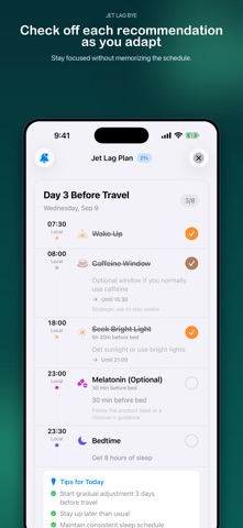Jet Lag Bye: Travel Sleep Plan screenshot