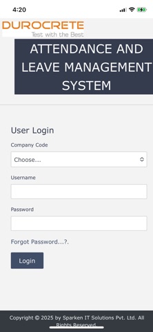 Durocrete ATMS screenshot