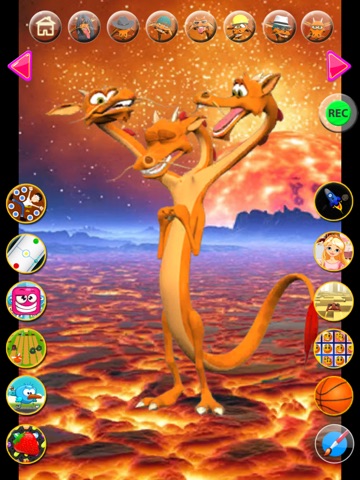 Talking 3 Headed Dragon iPad screenshot