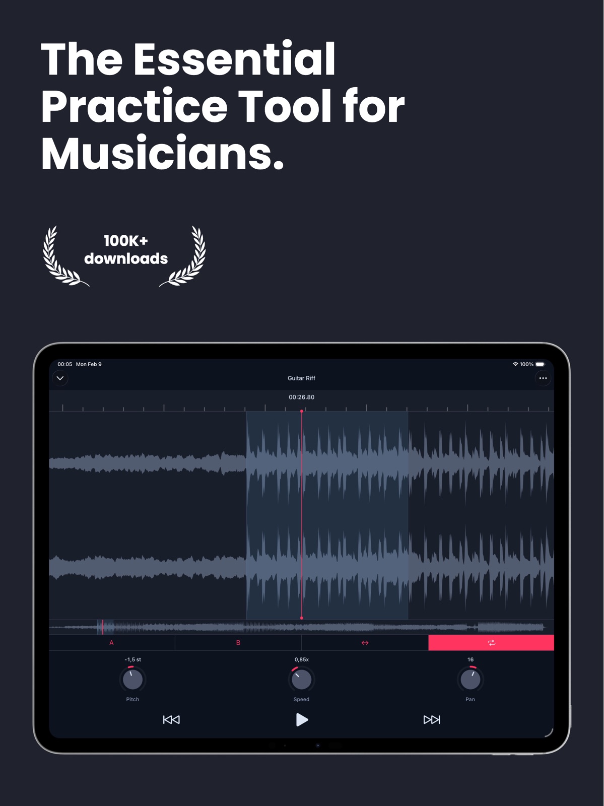 AudioTweak: Change Music Speed ipad screenshot 1