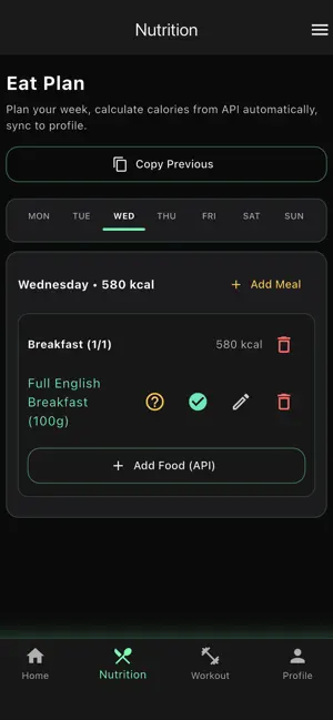 FitAndEat: Workout & Calorie screenshot 3