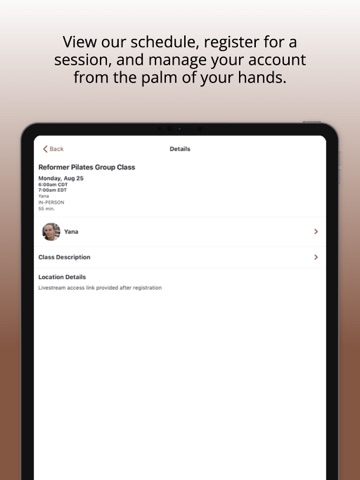 Helen's Pilates iPad screenshot