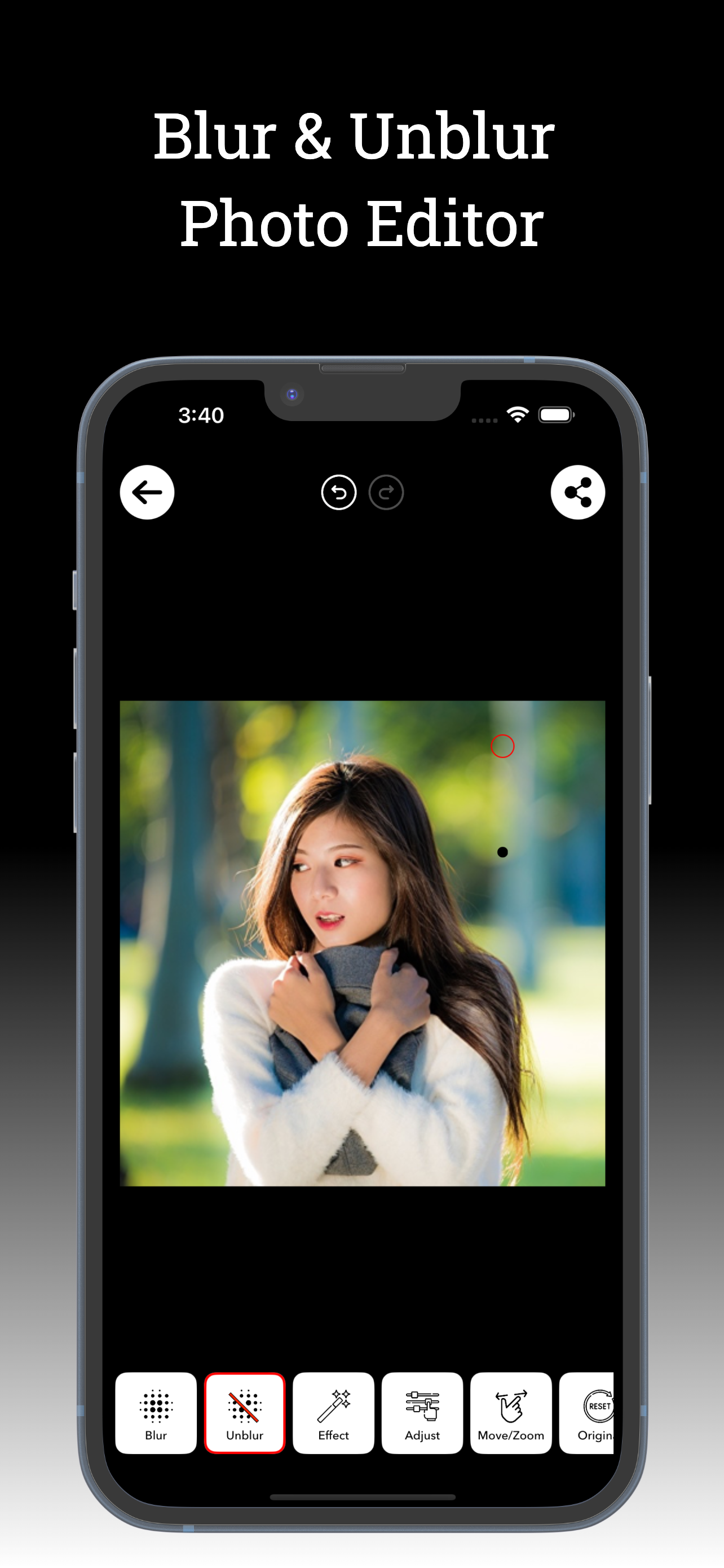 Blur Photo Editor - Point Blur