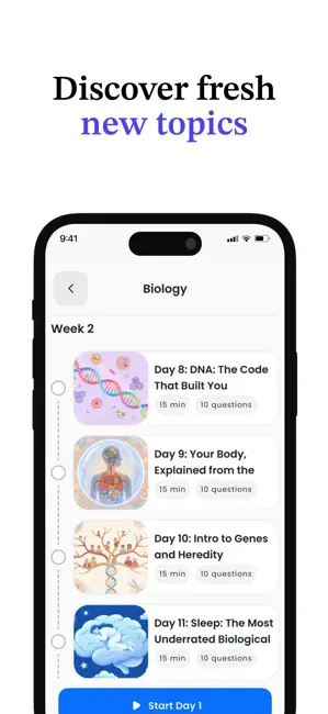 MyGrowth: Daily Micro Learning iPhone screenshot 3