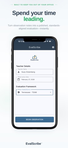 EvalScribe iPhone screenshot