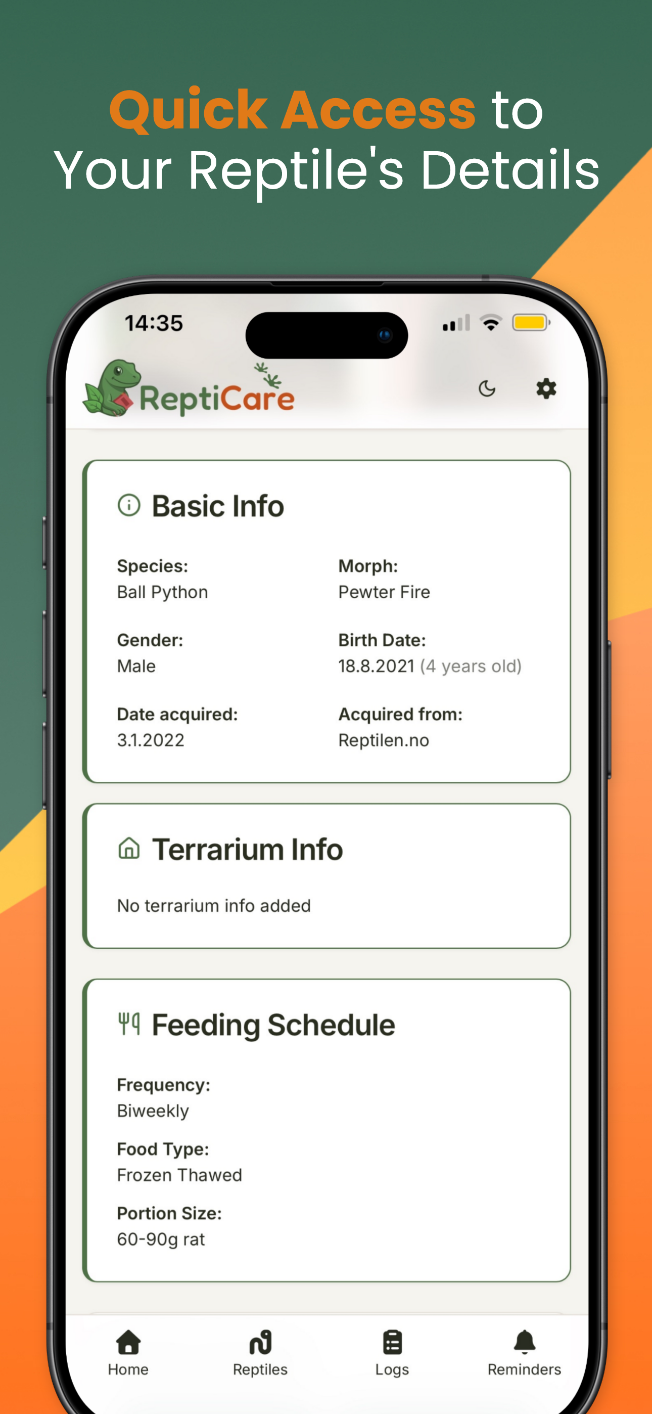 ReptiCare: Track Your Reptiles screenshot 6