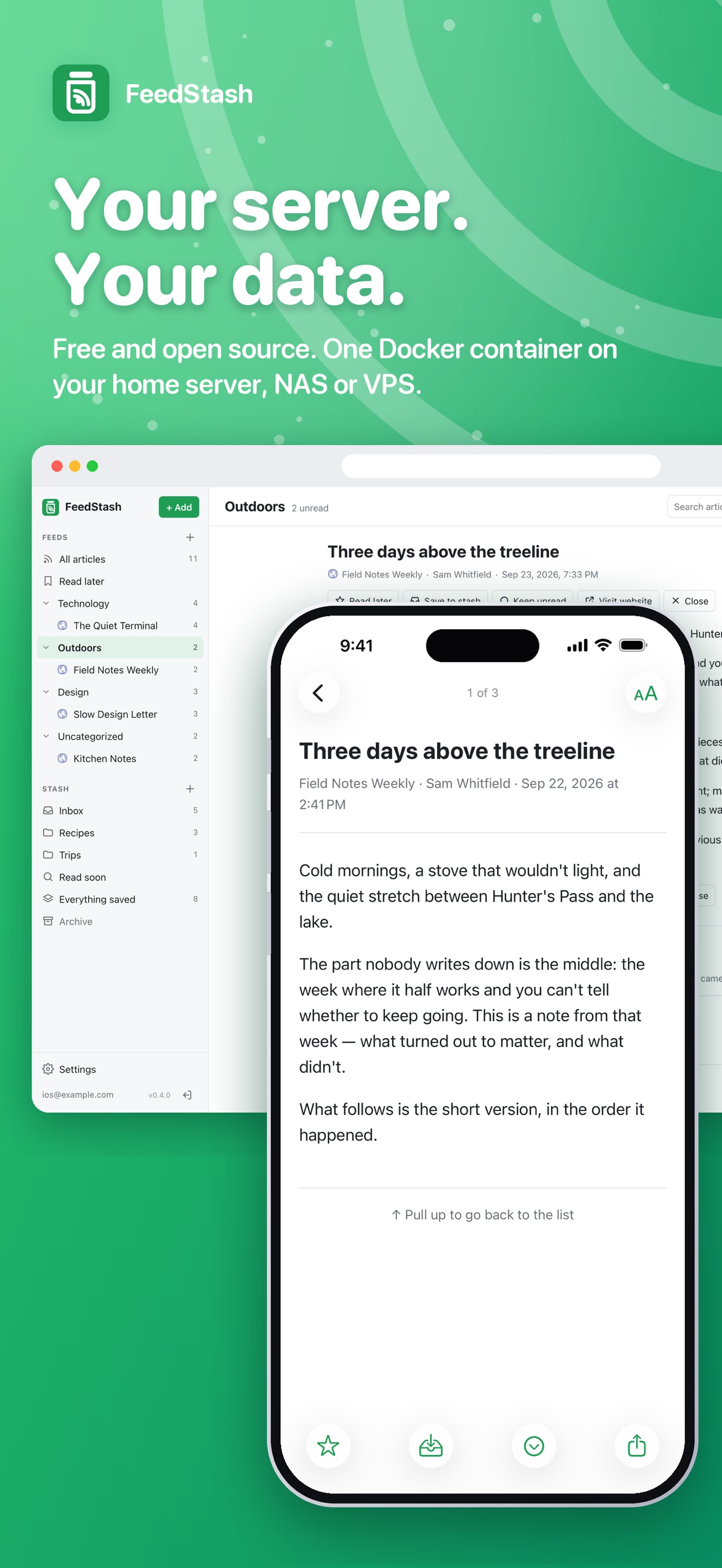 Screenshot 7 of FeedStash: RSS & Read Later