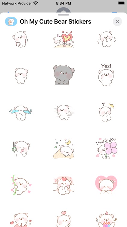 Oh My Cute Bear Stickers DAGOM screenshot-5