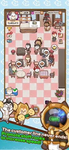 Neko Restaurant: Cat tycoon iPhone screenshot