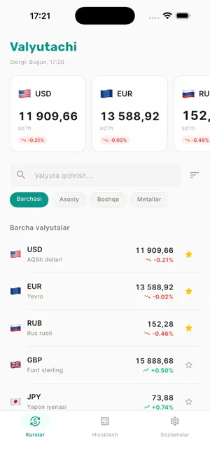 Valyutachi: UZS Rates screenshot 2