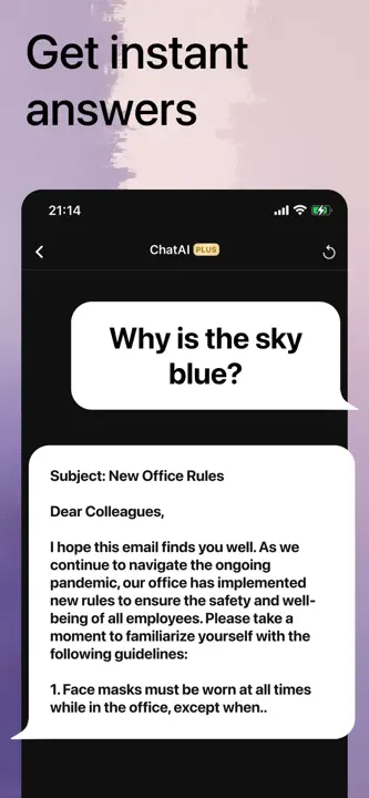 Chat AI: Ask Chatbot Assistant : capture d’écran 5 sur 6