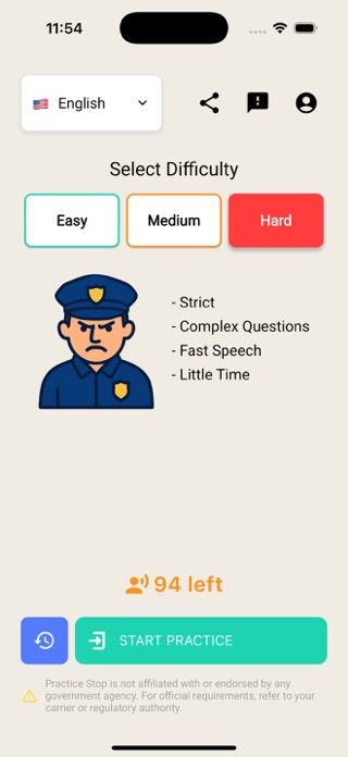 Practice Stop: DOT Inspections Screenshot 1 of 4