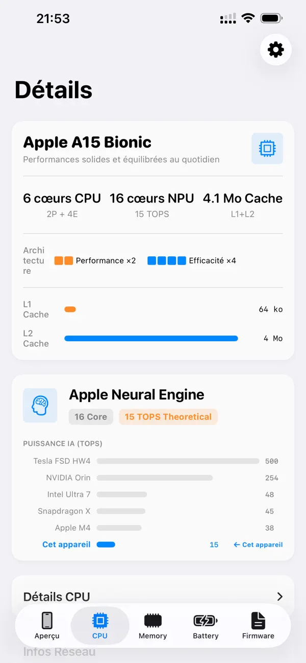 Screenshot #2 pour CPU X