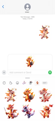 Firework Dragon Stickers Screenshot 4 of 4