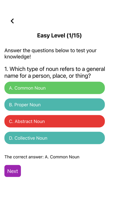 GrammarLab Parts of Speech Screenshot