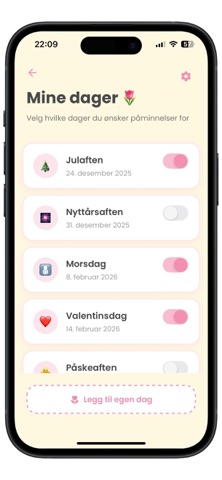 Blomsterpåminner Screenshot 2 of 5