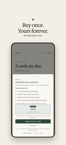 sumi: Flashcards & Revision screenshot