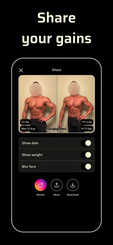 snapgains - Progress Photos Screenshot 7 of 8