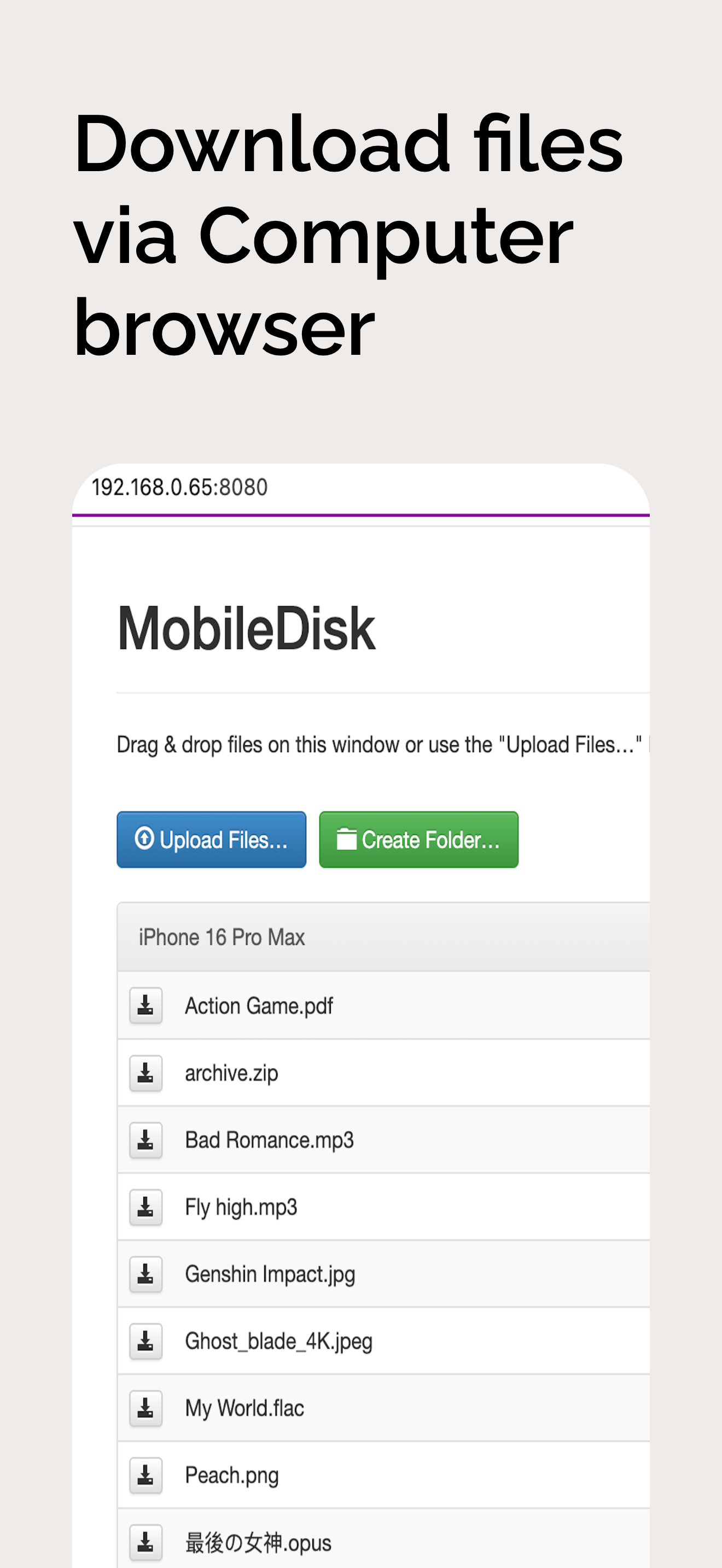 MobileDisk screenshot 5