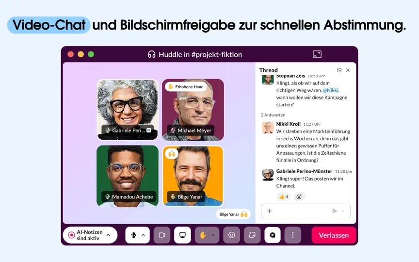 Screenshot von Slack For Desktop auf dem iPhone 4