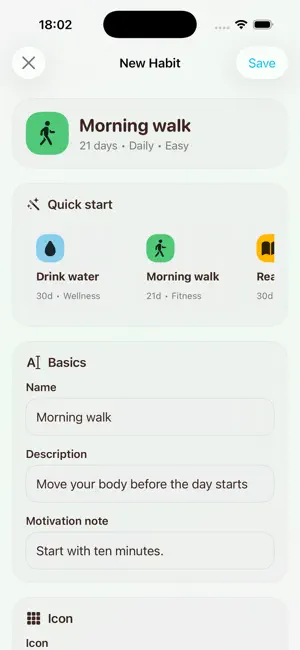 Habit Tracker - Habit screenshot 1