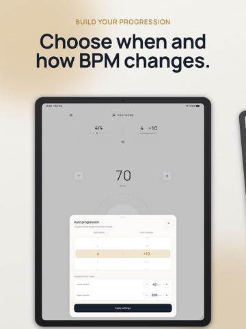 pratnome: Metronome Trainer iPad screenshot