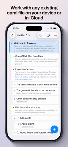 Traverse outliner mobile Screenshot 1 of 5