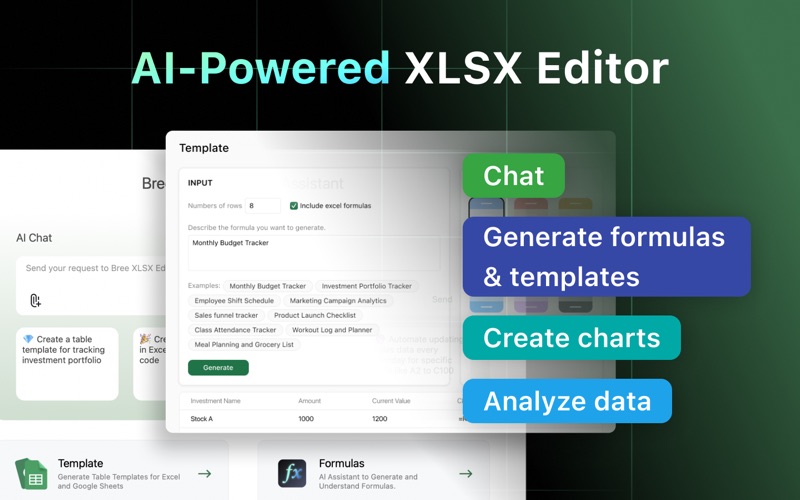 XLSX Editor Pro iPhone screenshot
