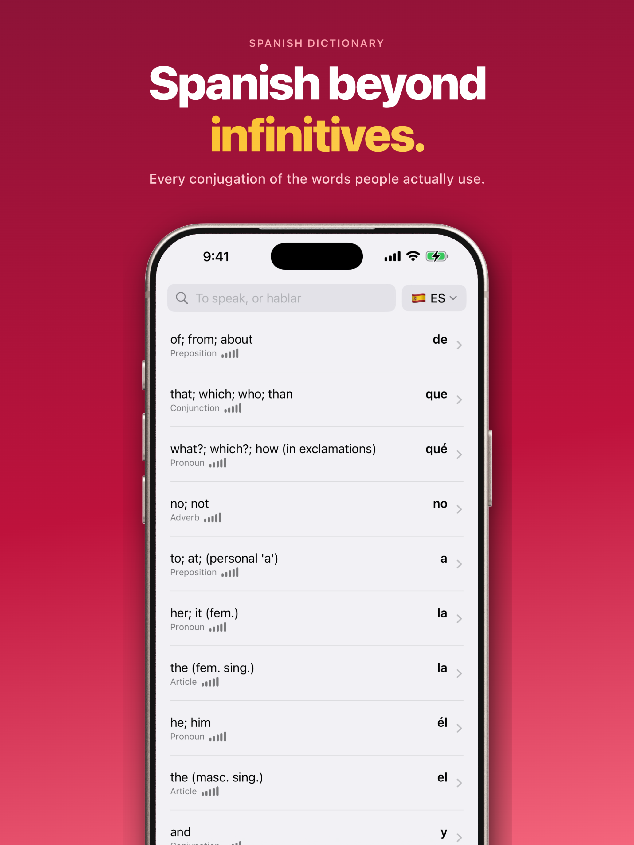 Verbik: Verb Forms Dictionary screenshot 14