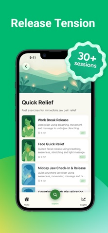 CalmJaw: TMJ Pain Relief iPhone screenshot