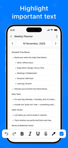 Weekly Planner - Diary Notes Screenshot 3 of 5